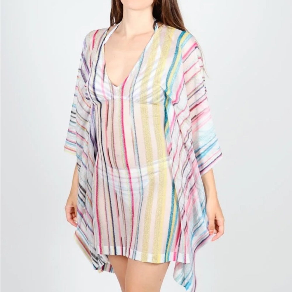 Missoni striped kaftan beach cover up mini dress NWT - Picture 3 of 7